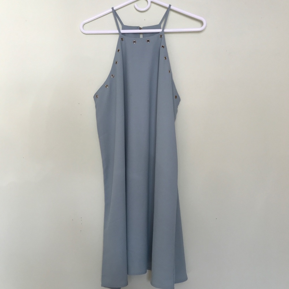 light teal dress